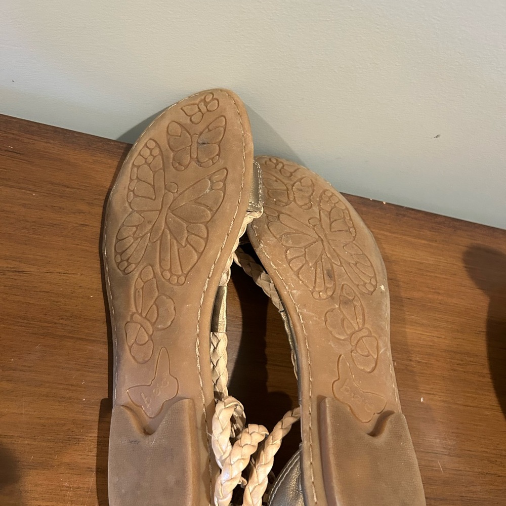 Braided Tan Sandals - Picture 4 of 5